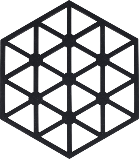 Panonderzetter Silicone assorti vormen - zwart