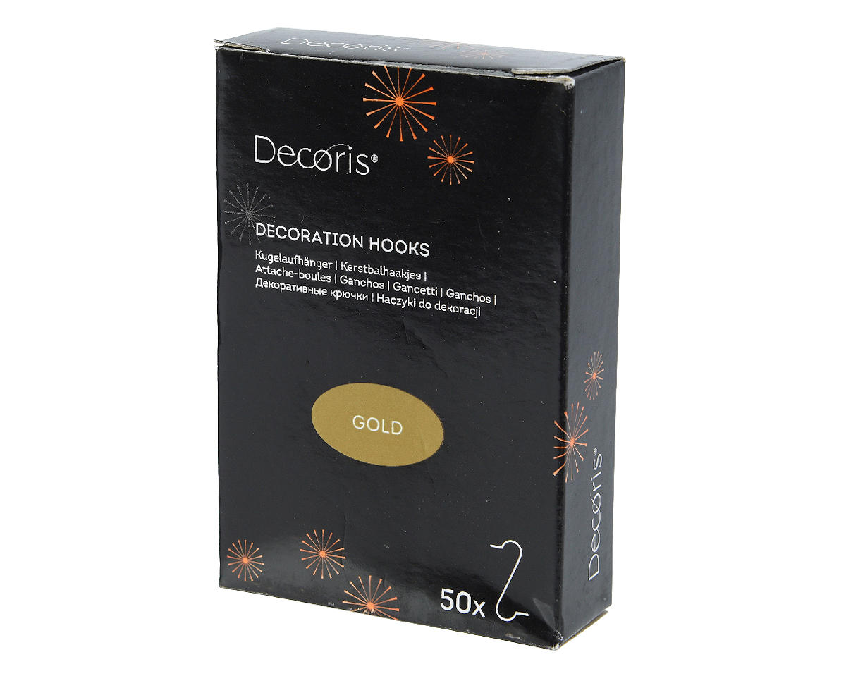 Kerstbalhaakjes Goud