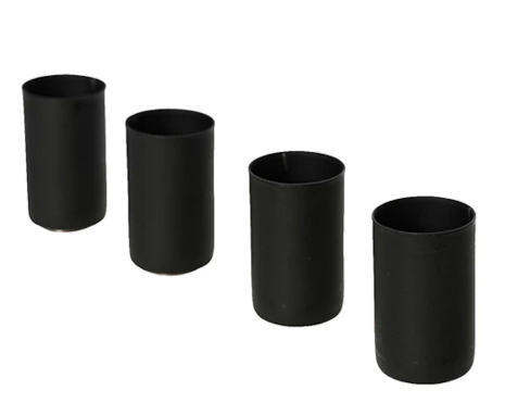 Decoris Kandelaar Ijzer Magneet Zwart 4 stuks 9cm