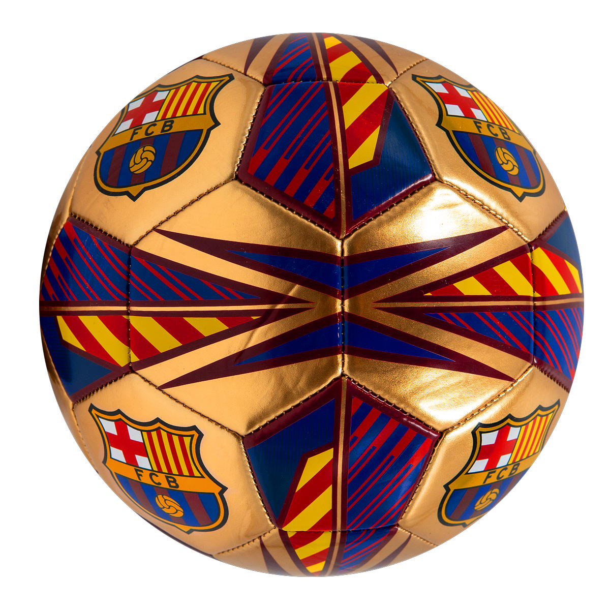 Voetbal FC Barcelona Pitch Gold maat 5