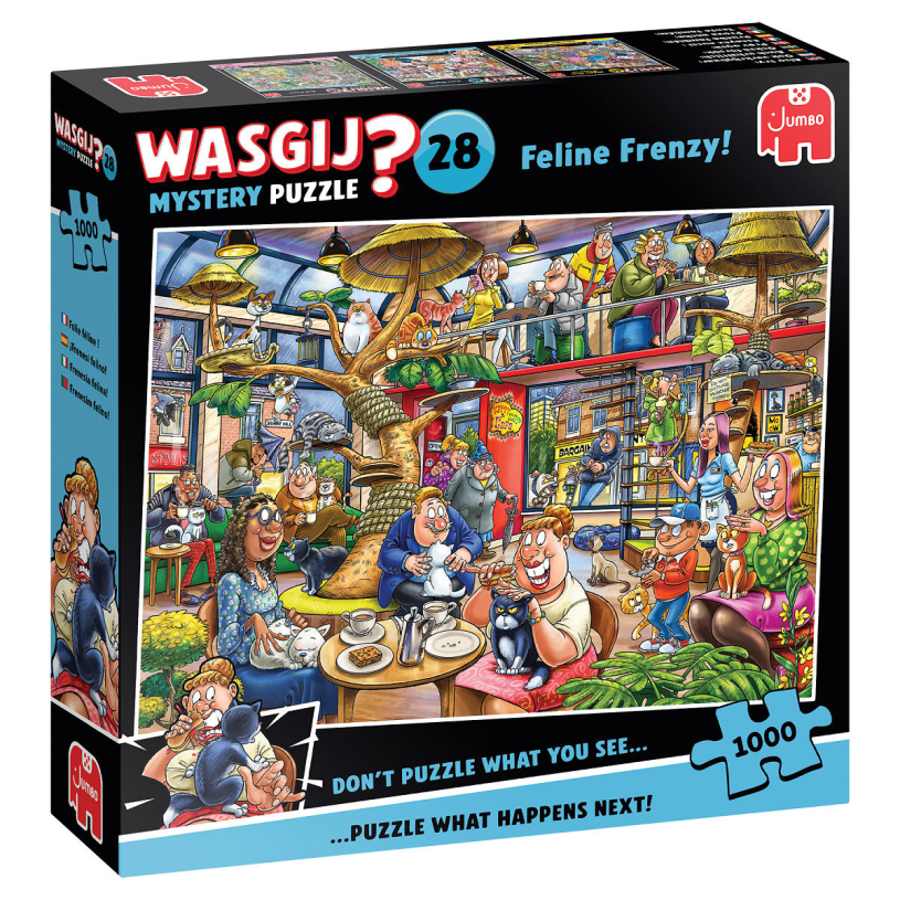 Puzzel 1000 st. Wasgij Mystery 28 - Kat-en-muisspel!