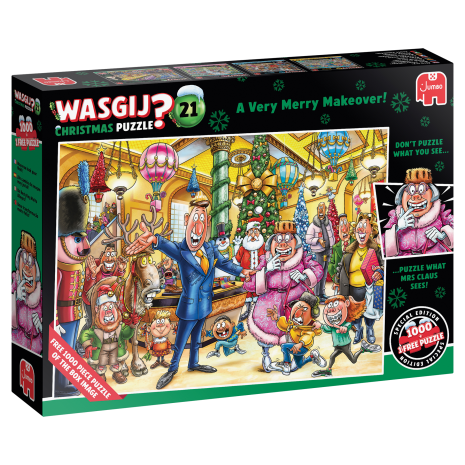Puzzel 2x1000 Wasgij Christmas 21 - Feestelijke make-over