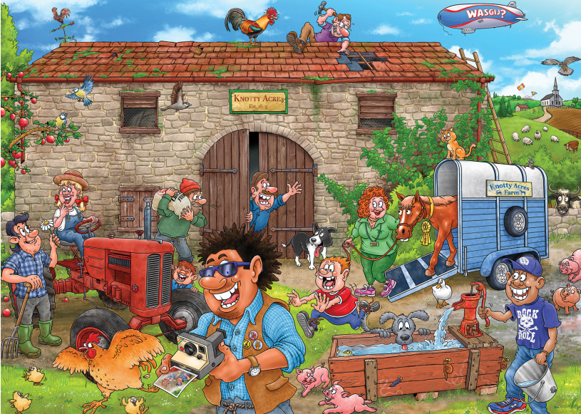 Puzzel 1000 st. Wasgij Destiny 30 - Een gelukkige oogst!