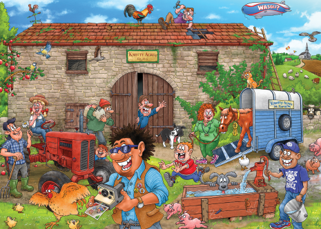 Puzzel 1000 st. Wasgij Destiny 30 - Een gelukkige oogst!