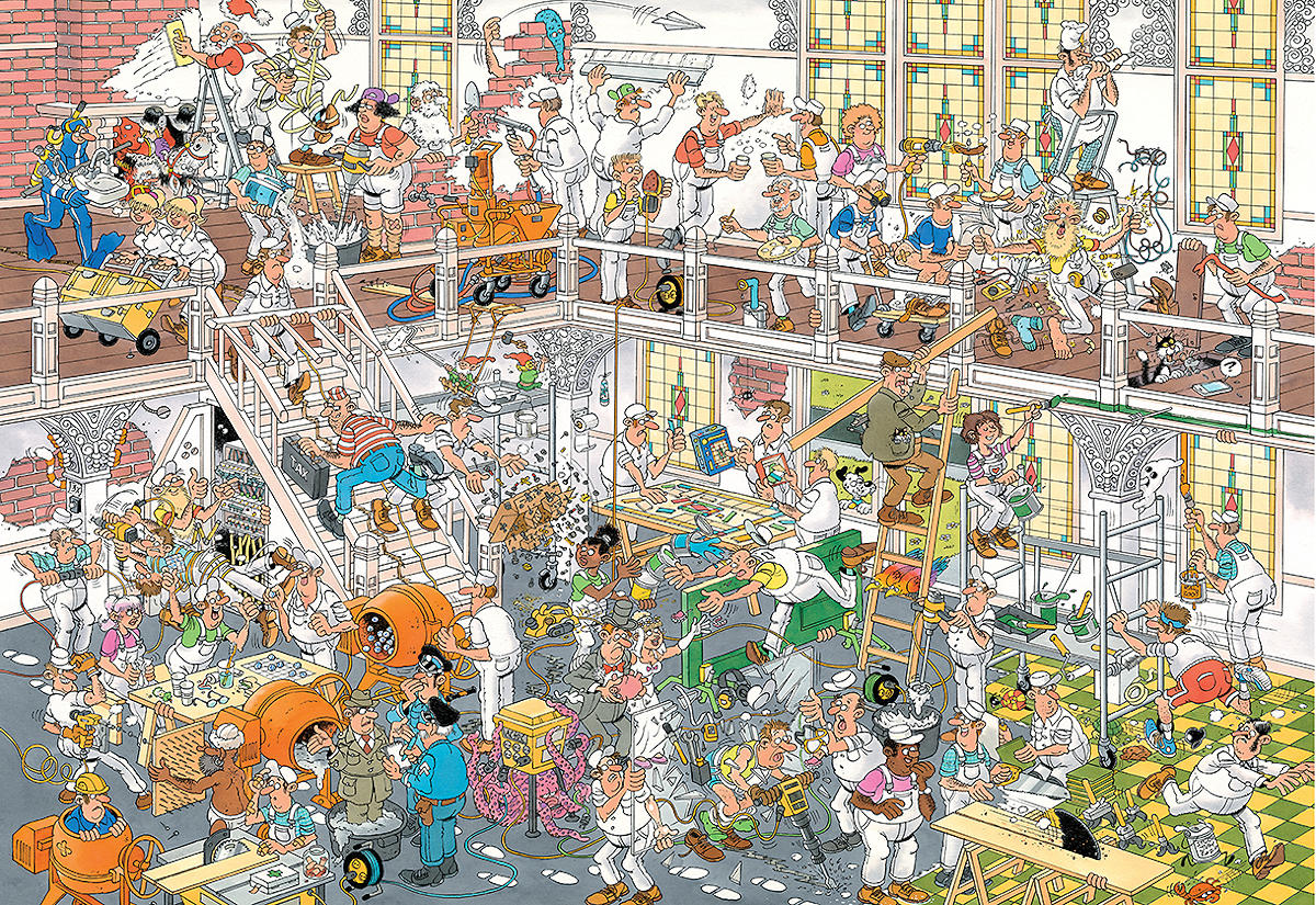 Puzzel 3000 st. JvH De Verbouwing