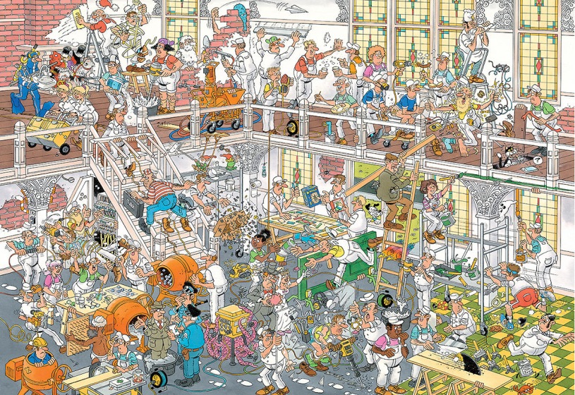 Puzzel 3000 st. JvH De Verbouwing