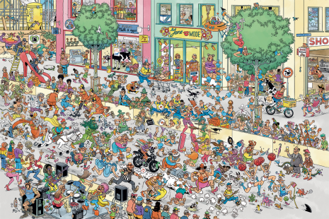 Puzzel 1500 stukjes JvH Een naaldhak te hoog