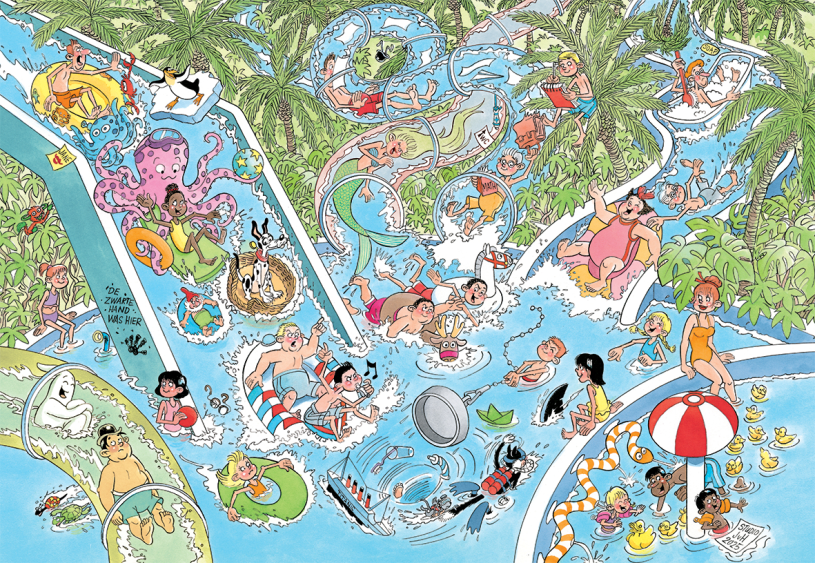 Puzzel 360 st. JvH Junior Waterglijbaan gekte