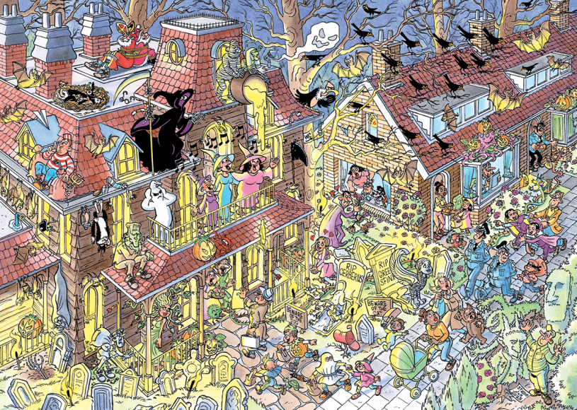 Puzzel 500 st. JvH Trick or Treat