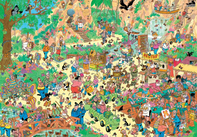 Puzzel 2000 st. JvH Vrolijke Fladderaars