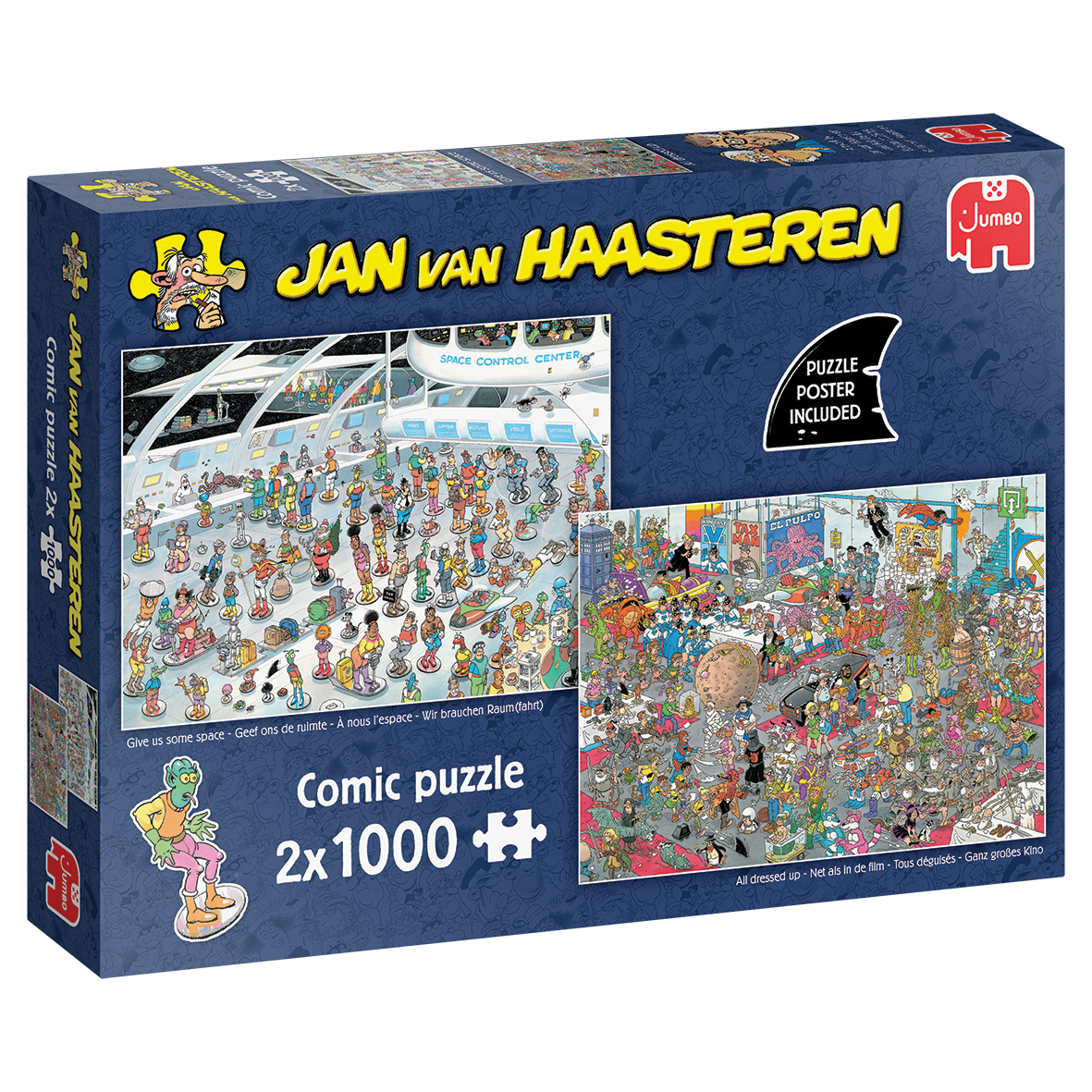 Puzzel 2x1000 st. JvH Geef ons de ruimte/Net als in de film