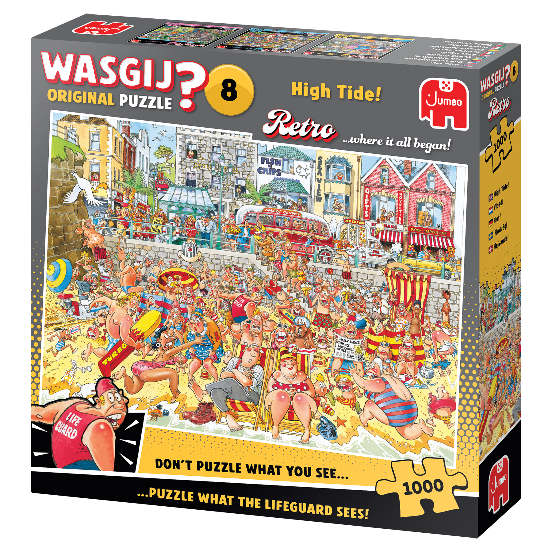 Puzzel 1000 st. JvH - Wasgij Retro Original 8 - Vloed!