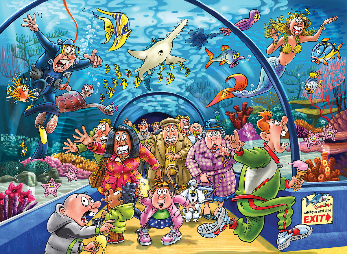 Puzzel 1000 st. Wasgij Original 43 - Niet In De Haak!