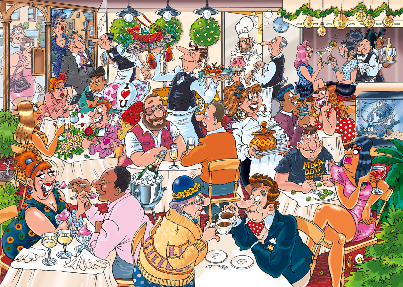 Puzzel 1000 st. JvH - Wasgij Mystery 26 - Date Night!