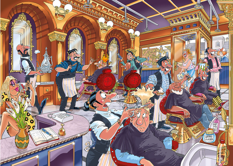 Puzzel 1000 st. Wasgij Mystery 27 - Vlam In De Pan!