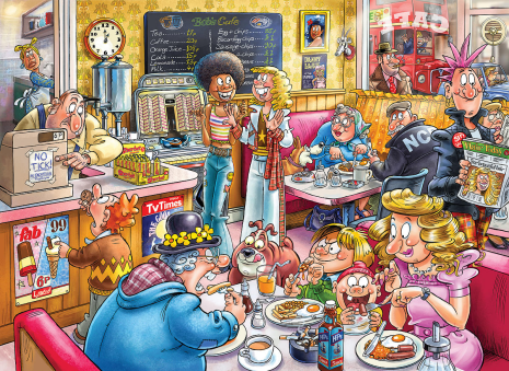 Puzzel 1000 st. Wasgij Destiny 27 - De Koffieshop!