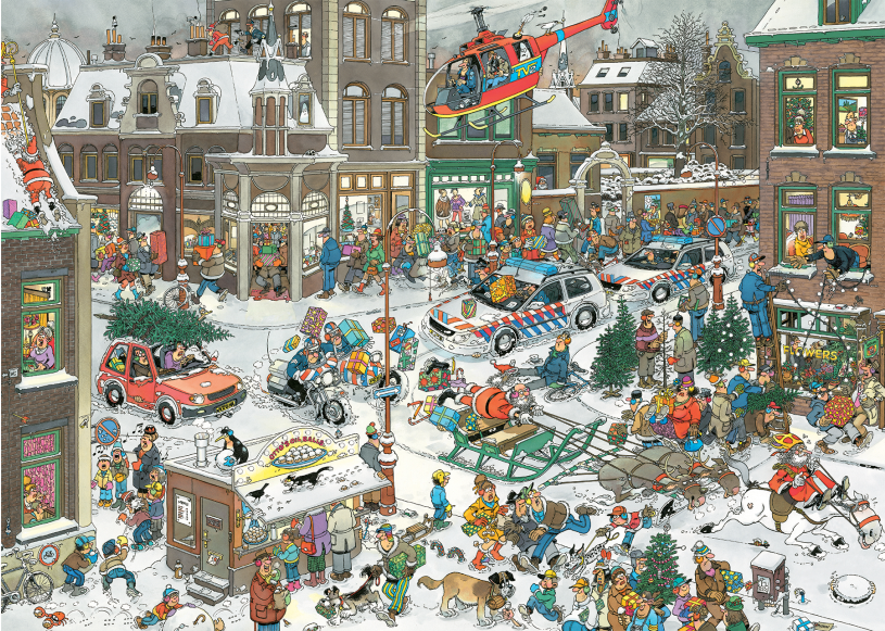 Puzzel 1000 st. JvH - Kerstmis