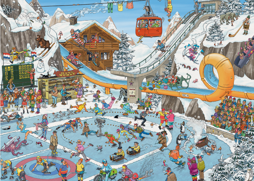 Puzzel 1000 st. JvH De winterspelen