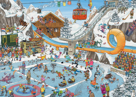 Puzzel 1000 st. JvH De winterspelen