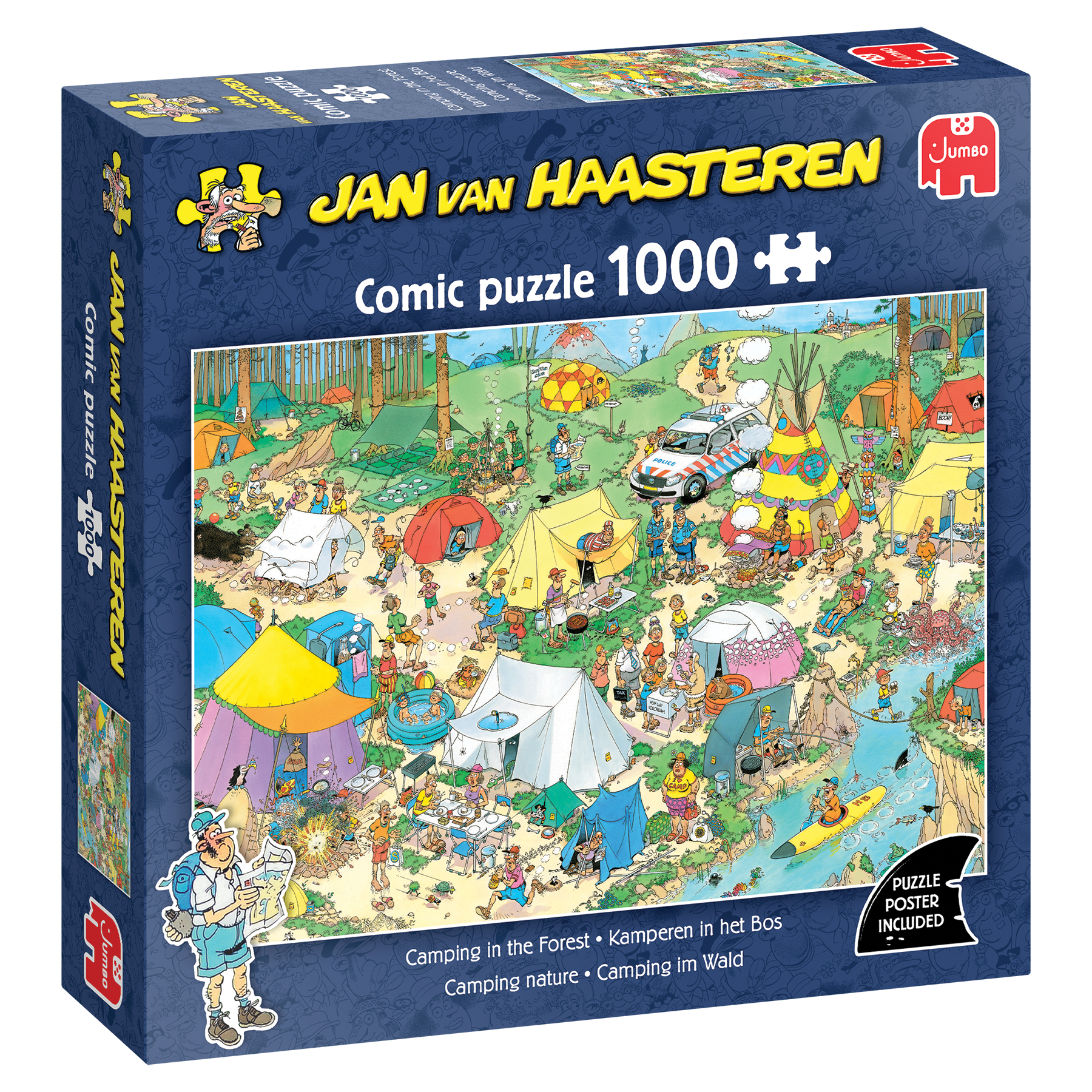 Puzzel 1000 st. JvH - Kamperen In Het Bos