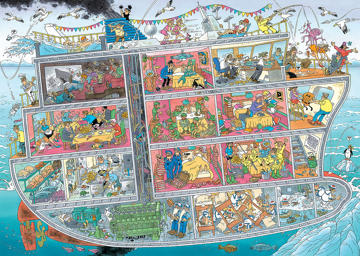 Puzzel 1000 st. JvH - Cruiseschip