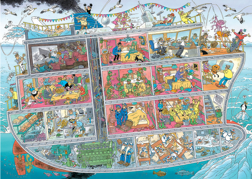 Puzzel 1000 st. JvH - Cruiseschip