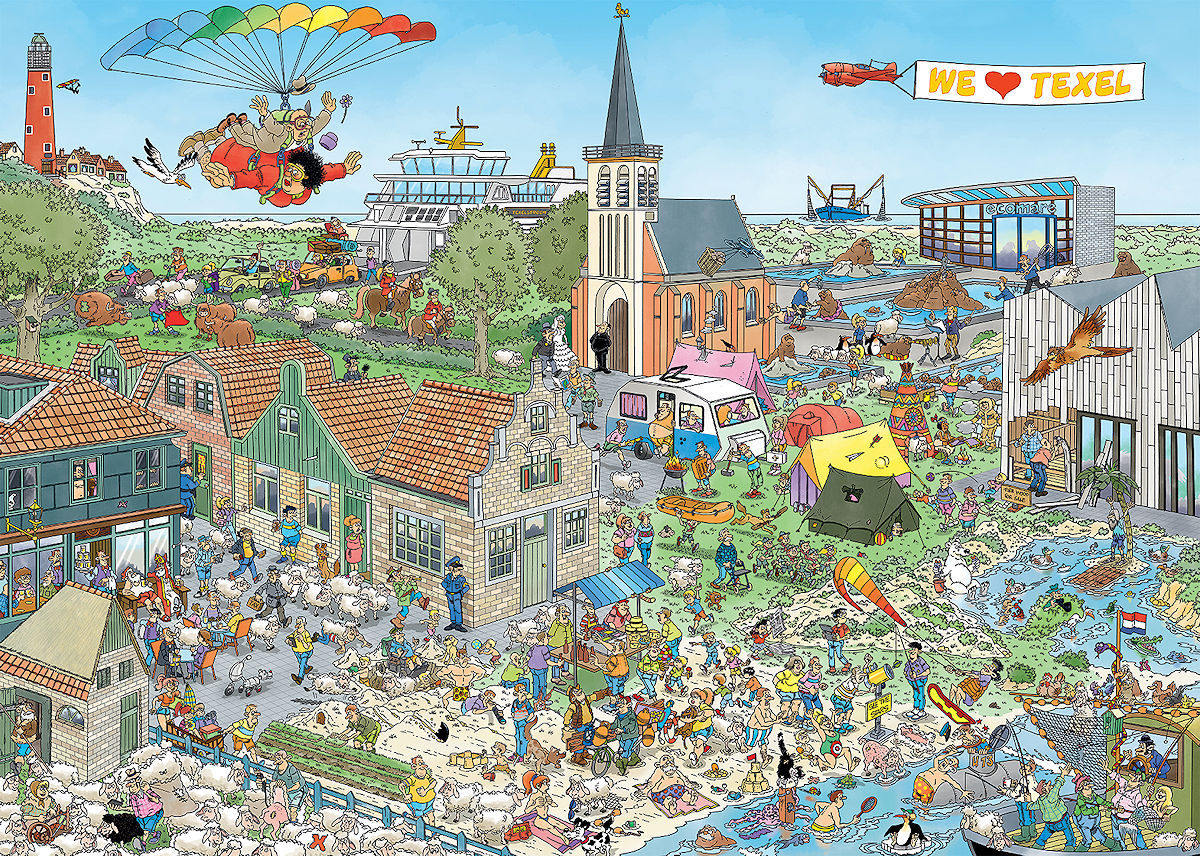 Puzzel 1000 st. JvH - Rondje Texel