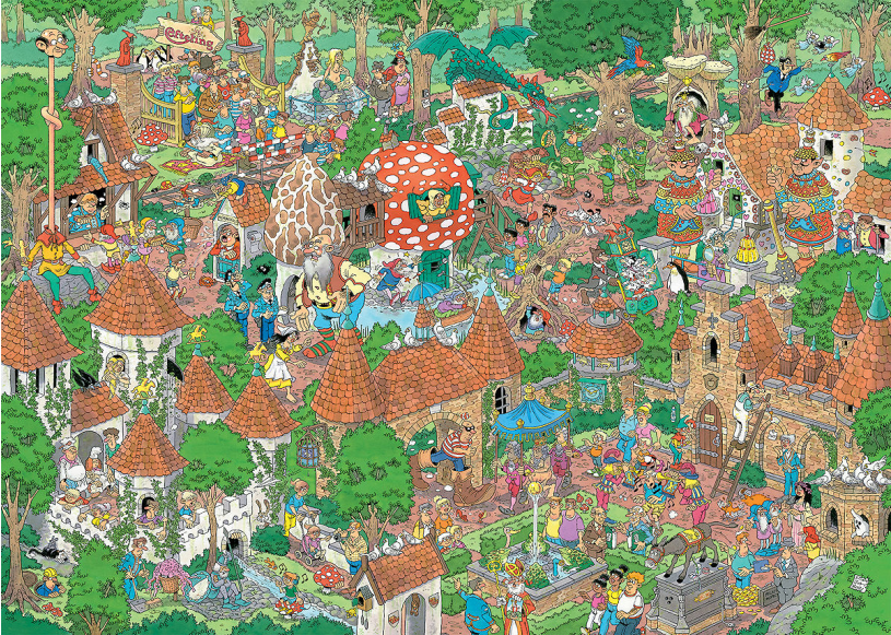 Puzzel 1000 st. JvH - Efteling Sprookjesbos