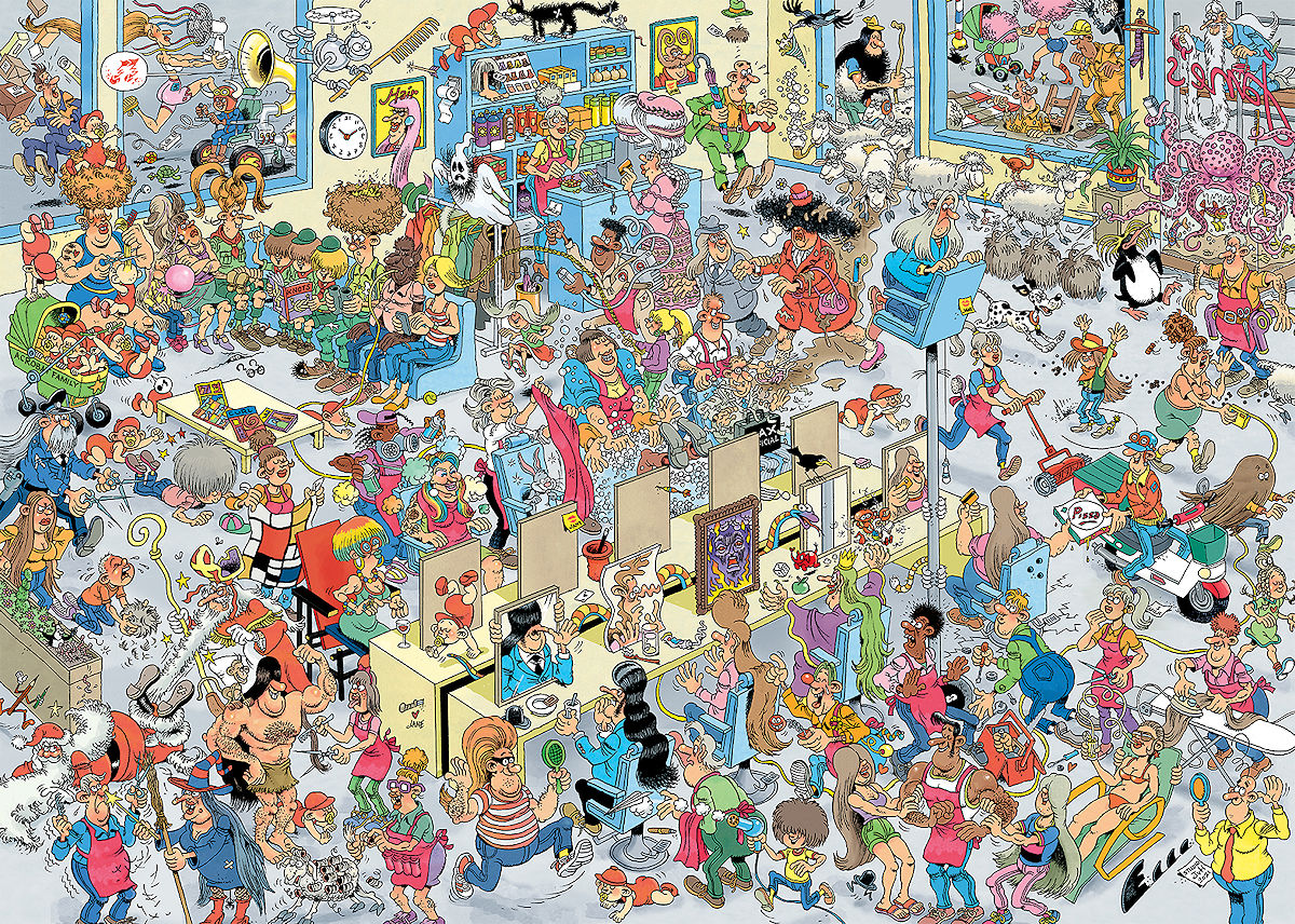 Puzzel 1000 st. JvH Bij de Kapper