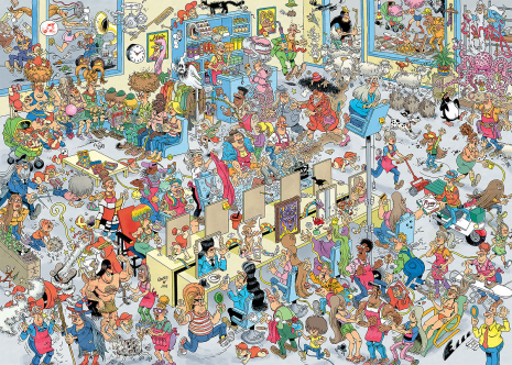 Puzzel 1000 st. JvH Bij de Kapper