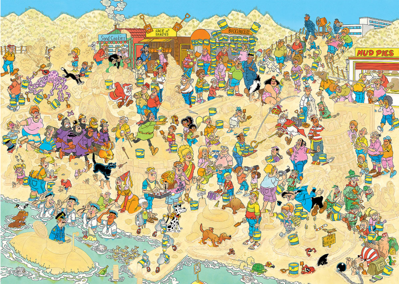 Puzzel 1000 st. JvH Zandsculpturen