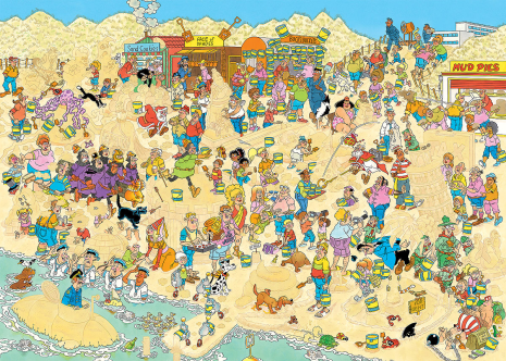 Puzzel 1000 st. JvH Zandsculpturen