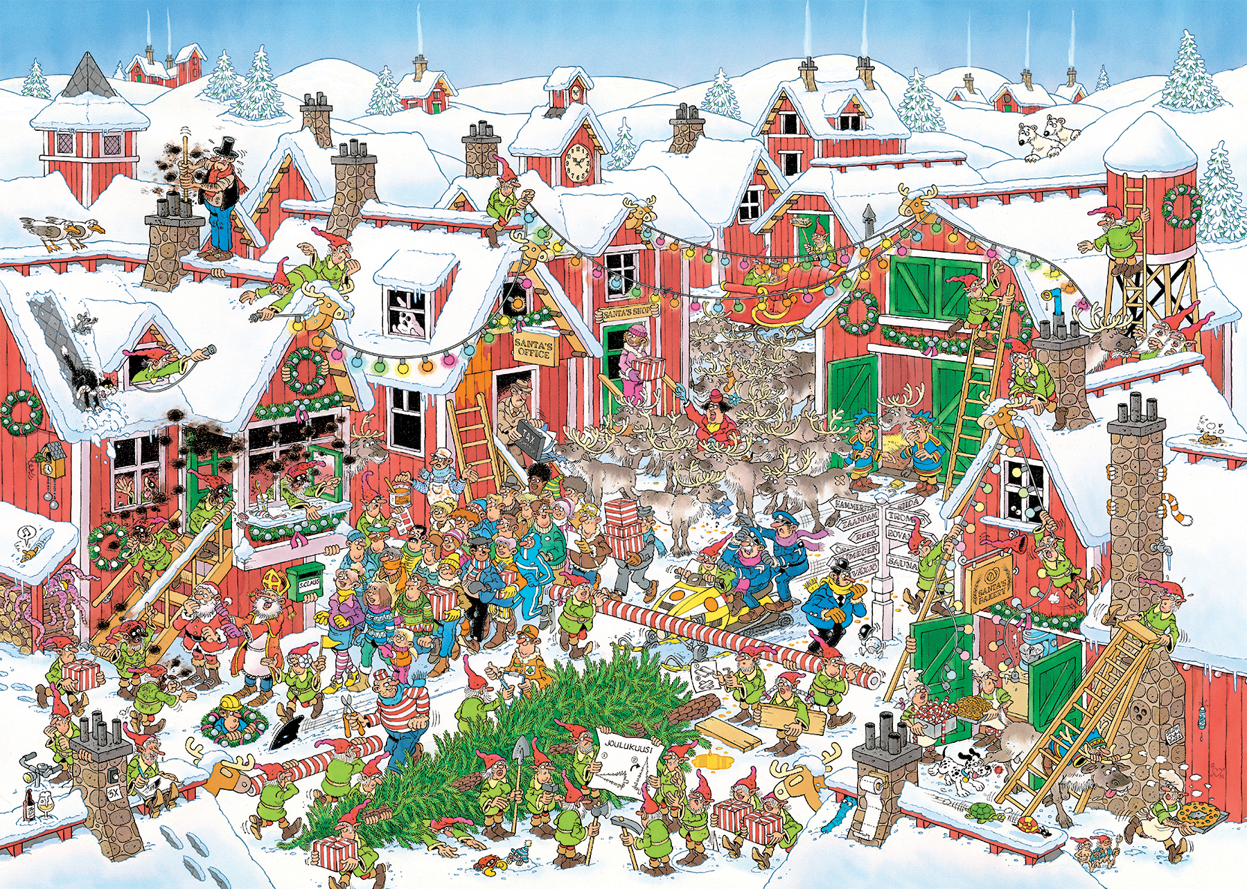 Puzzel 1000 st. JvH - Het Dorp Van De Kerstman