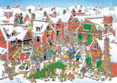 Puzzel 1000 st. JvH - Het Dorp Van De Kerstman
