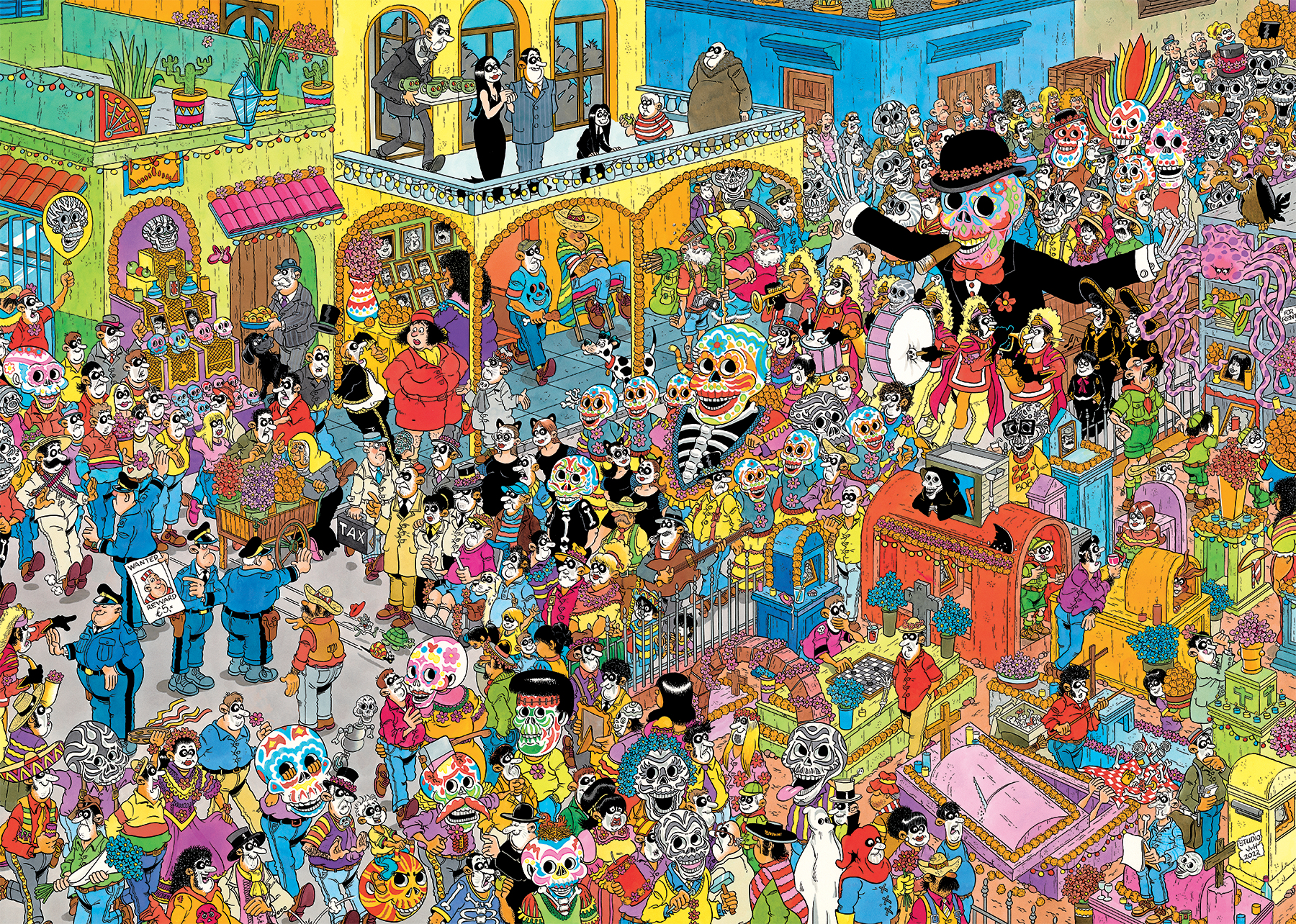 Puzzel 1000 st. JvH - Dia De Los Muertos