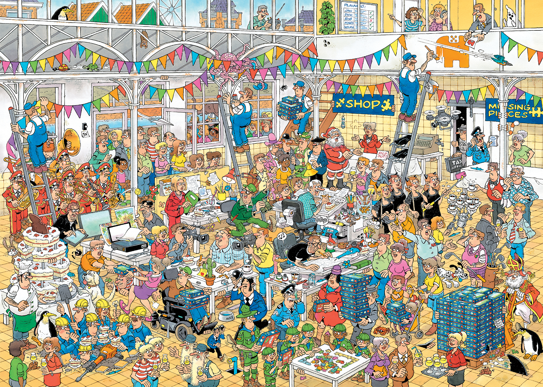 Puzzel 1000 st. JvH 10 jaar Studio van Haasteren