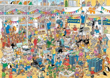 Puzzel 1000 st. JvH 10 jaar Studio van Haasteren