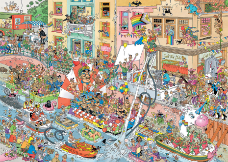 Puzzel 1000 st. JvH - Celebrate Pride