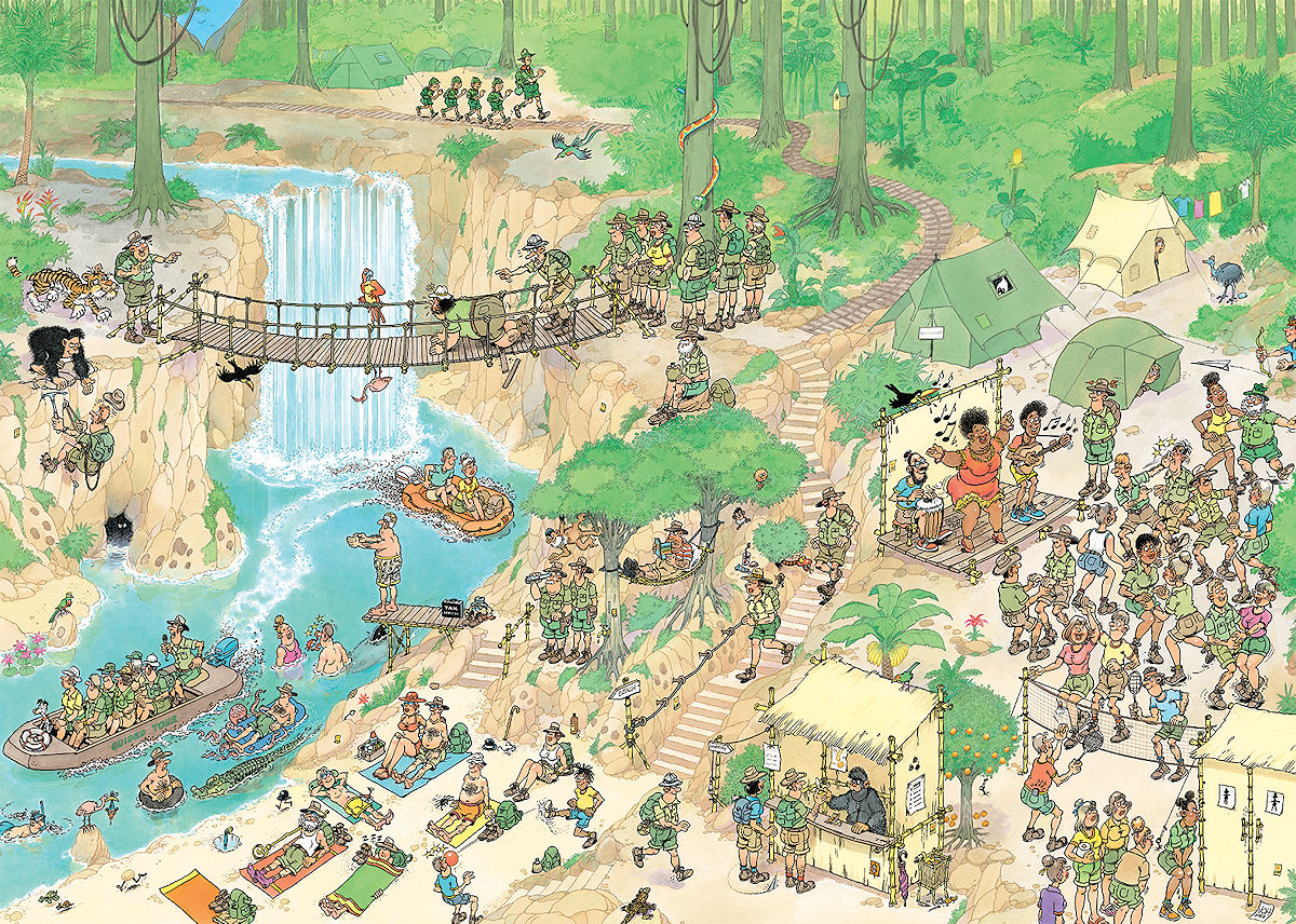 Puzzel 1000 st. JvH - De Jungletocht