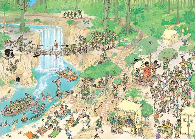 Puzzel 1000 st. JvH - De Jungletocht