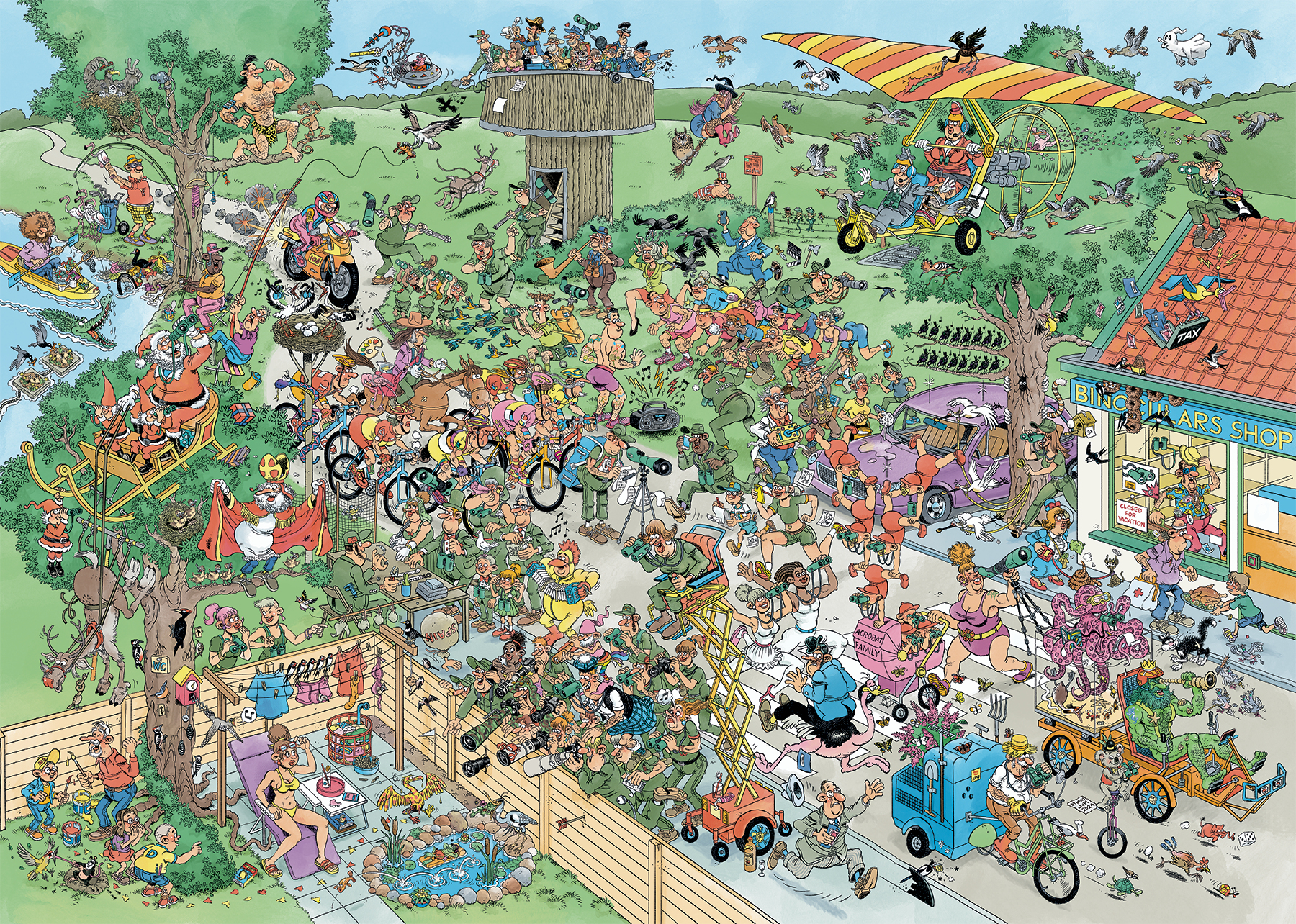 Puzzel 1000 st. JvH - Vogelkijkdag