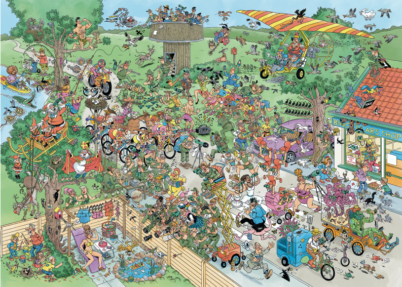 Puzzel 1000 st. JvH - Vogelkijkdag