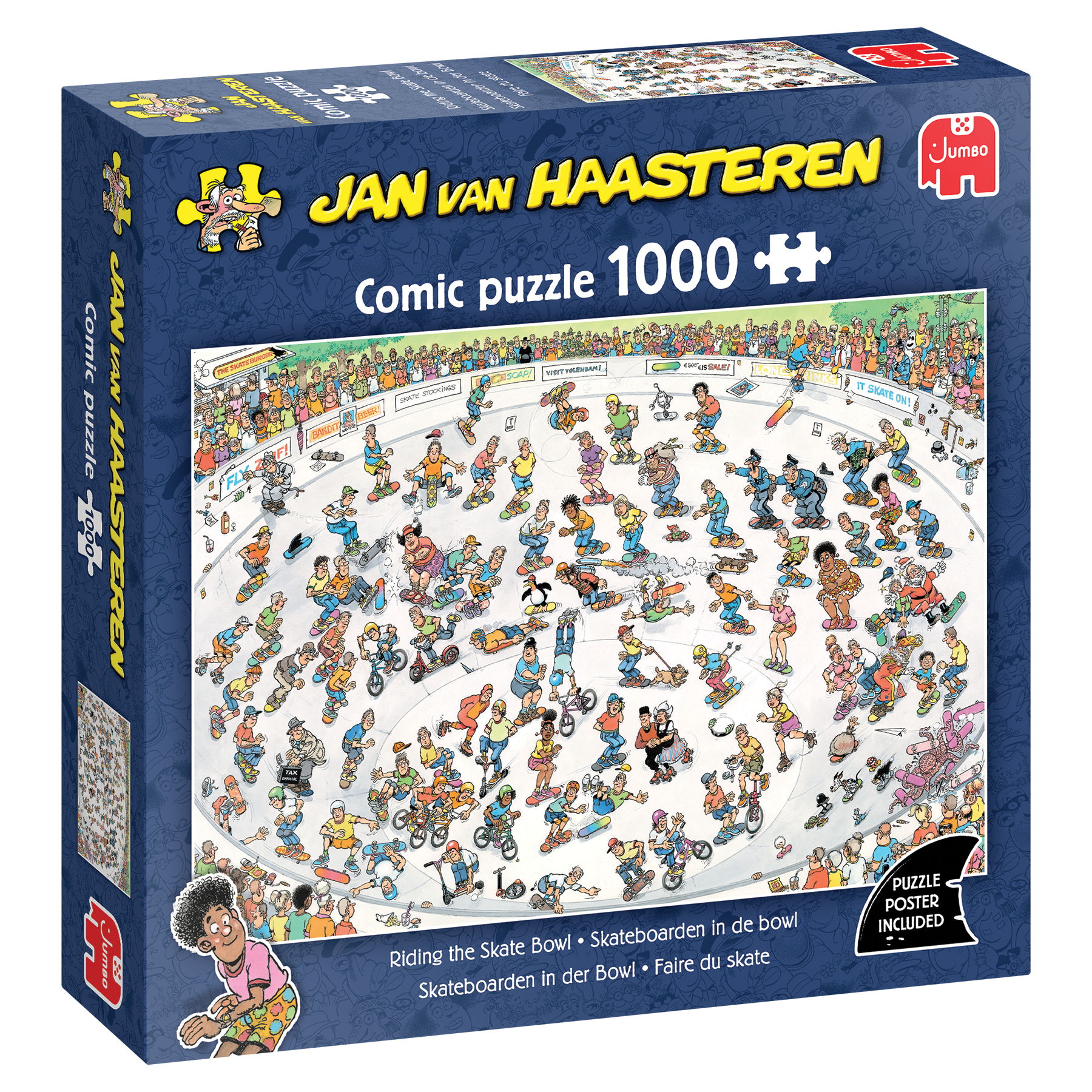 Puzzel 1000 st. JvH - Skateboarden In De Bowl
