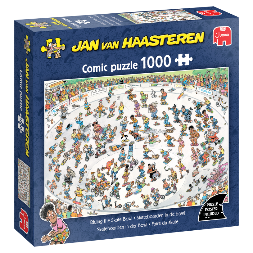 Puzzel 1000 st. JvH - Skateboarden In De Bowl