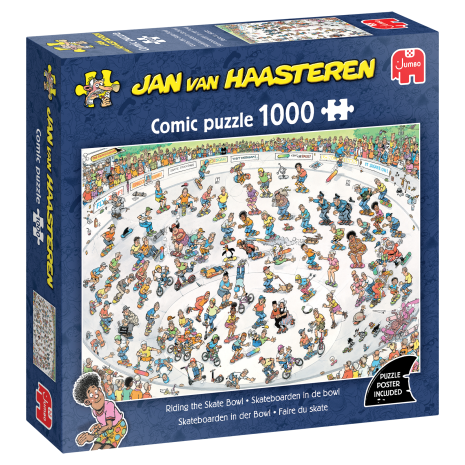 Puzzel 1000 st. JvH - Skateboarden In De Bowl