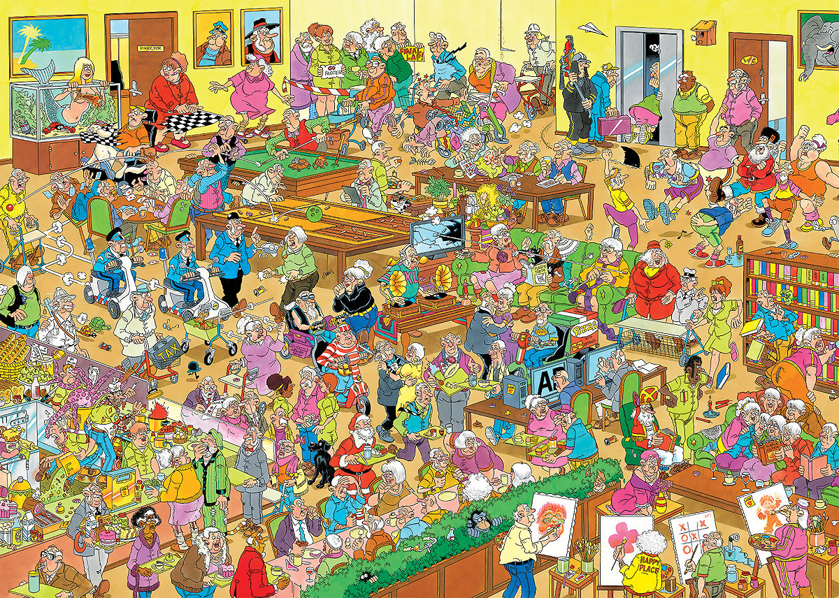 Puzzel 1000 st. JvH - Het Bejaardentehuis