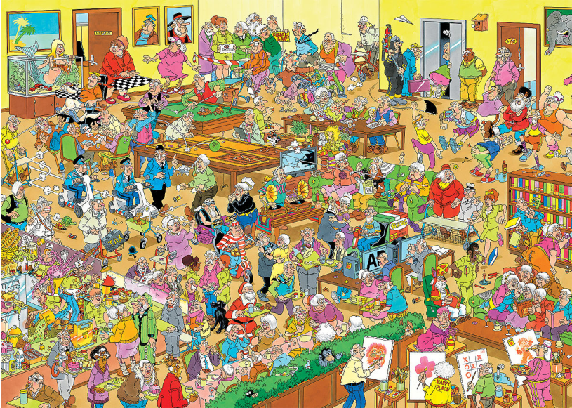 Puzzel 1000 st. JvH - Het Bejaardentehuis