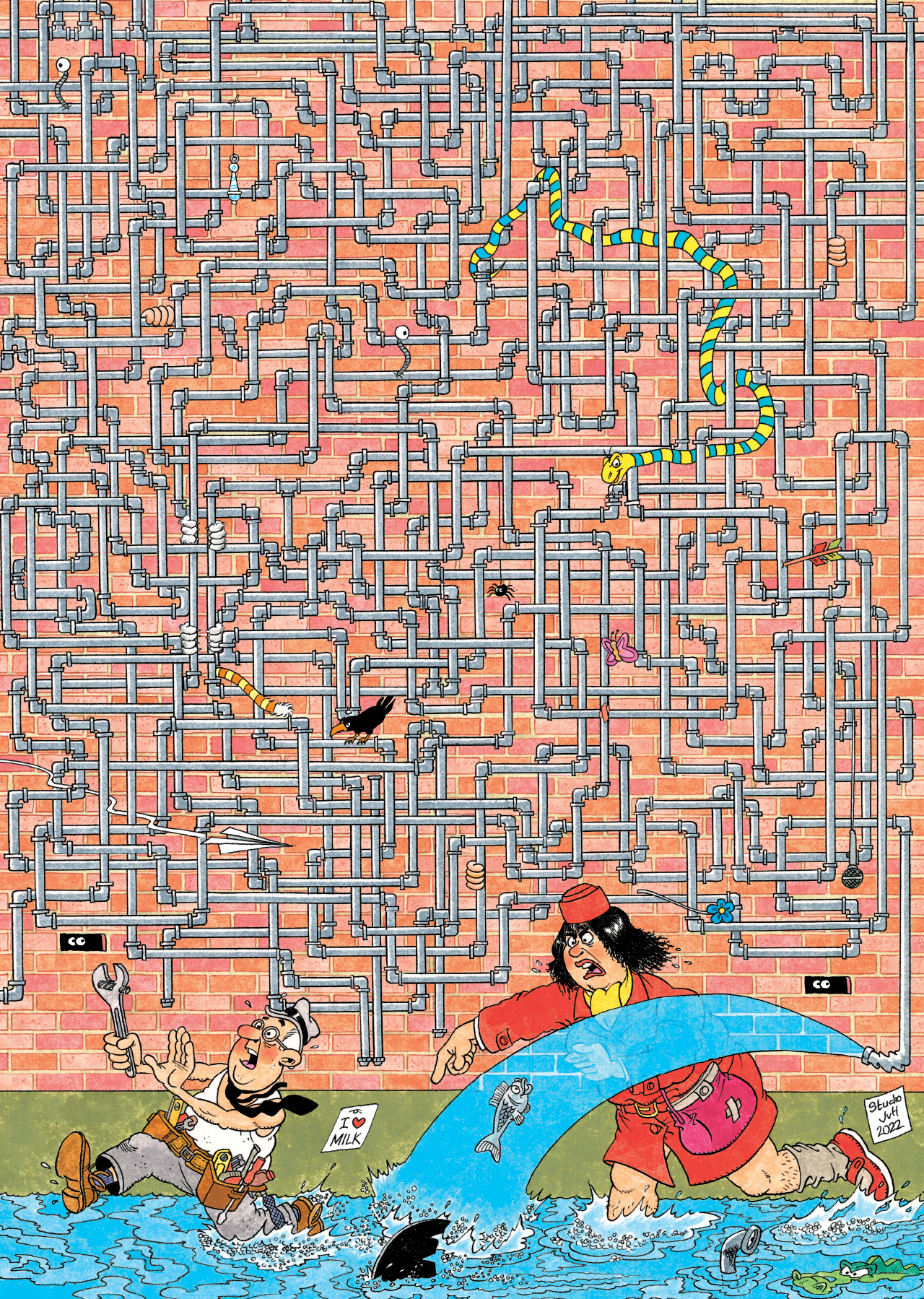 Puzzel 500 st. JvH Expert 5 - Waar is het Lek!