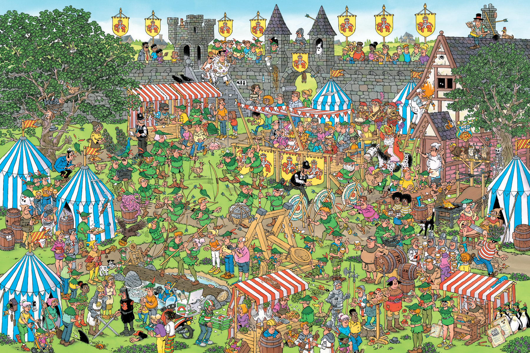 Puzzel 1500 st. JvH - Robin Hood Festival