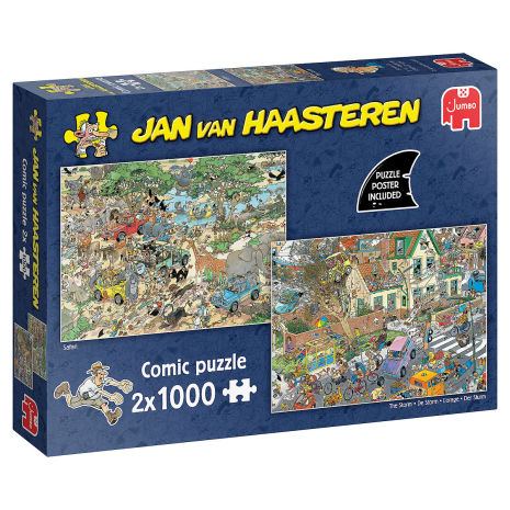 Puzzel 2x1000 st. JvH - Safari & Storm